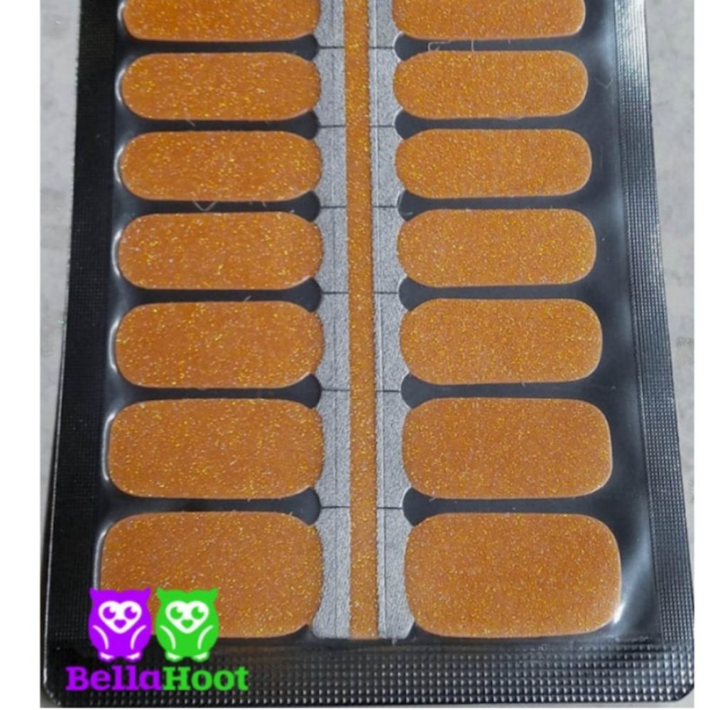 COPY - Bella Hoot Halo Orange (Almost Sheer) Nail Polish Strips